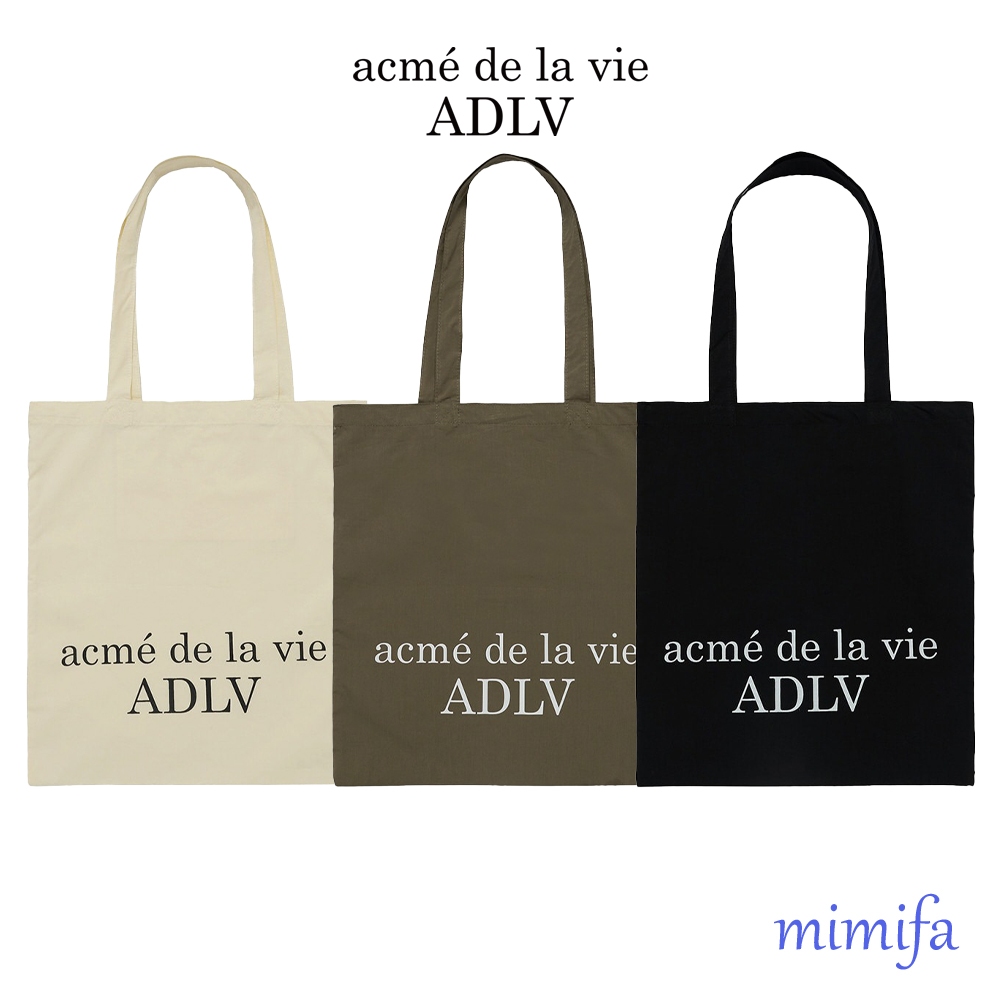 [acme de la vie ADLV] LIGHT WEIGHT BASIC LOGO ECO BAG