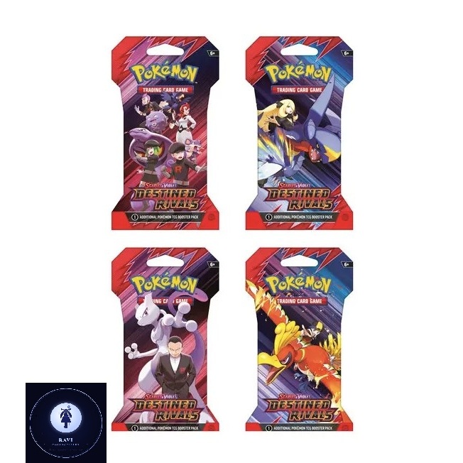 Sleeved Booster Pack Pokemon Destined Rivals SV10 PTCG