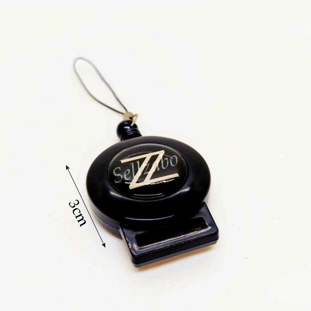 ใหม่สีดํา Retractable Badge Reel Pass/Card Holder/พวงกุญแจอุปกรณ์เสริม Hp Handphones Access Key Chai