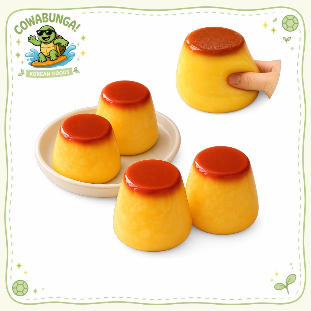 [เกาหลีเทรนด์] Crunch Pudding Squishy ของเล่นบีบลูกบอลคลายเครียด