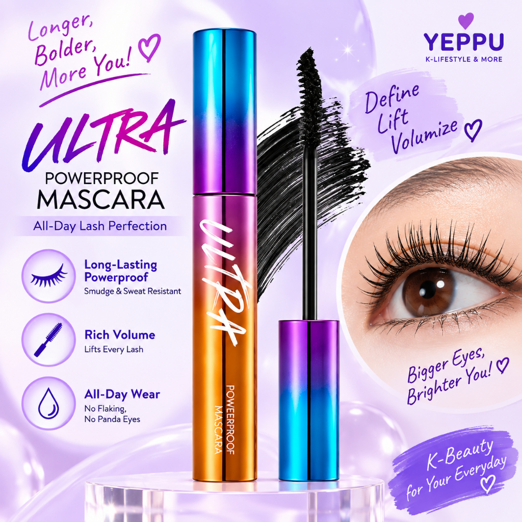 [missha] Ultra Powerproof Mascara, 8g, 1pc / Korean Mascara / Long-lasting Hold / ของแท้ 100% โดย YE