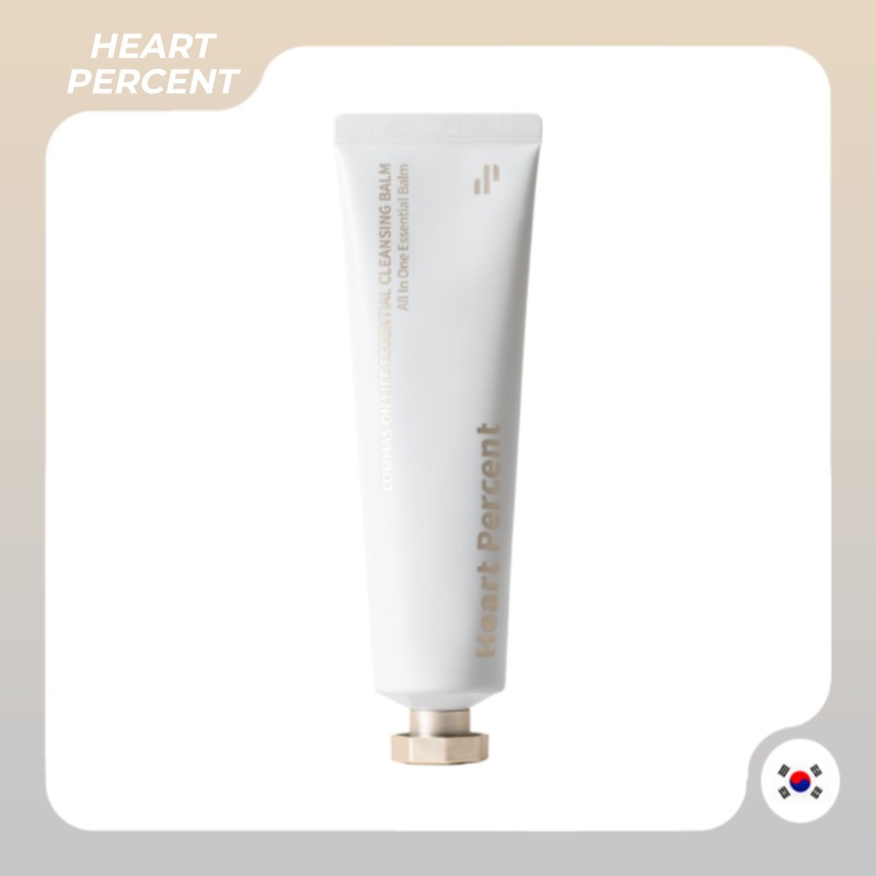 [Heart Percent] Commas On Life Essential Cleansing Balm 80ml – มังสวิรัติ pH-Balanced 3-Step Sherbet