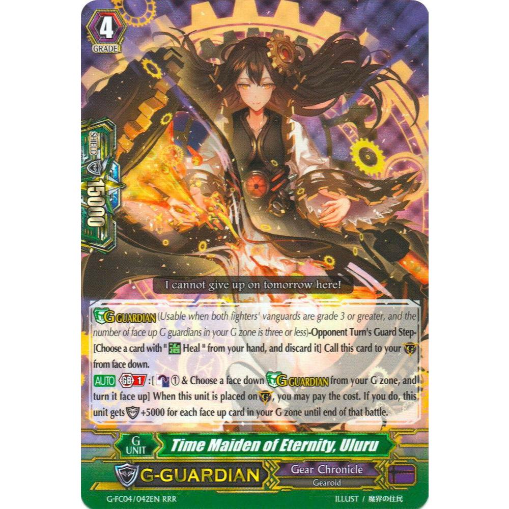 การ์ดไฟท์ภาษาอังกฤษ Vanguard Time Maiden of Eternity, Uluru G-FC04/042EN RRR
