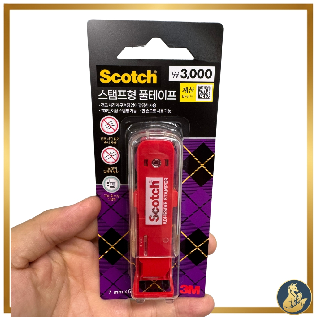 3M SCOTCH กาว Stamper เทปกาว Runner 7 มม.x 6 M เทปสองด้านเครื่องเขียน Journal
