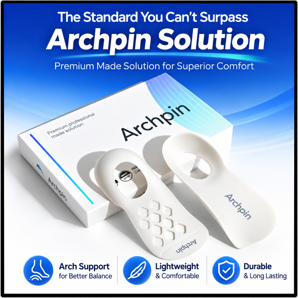 Archpin Solution Foot Arch Support Insoles / Insoles เพื่อป้องกัน Plantar Fasciitis และ Achilles Ten