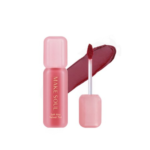 MAKE SOUL Soft Airy Velvet Tint 4.5gLightweight Velvet FormulaBlurring Matte FinishLong-Lasting MLBB