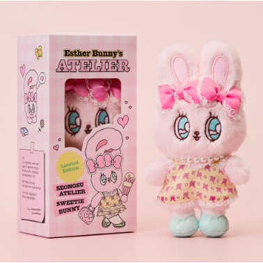 TEUMGYUL Esther Bunny Seongsu Atelier Sweetie Bunny พวงกุญแจตุ๊กตา