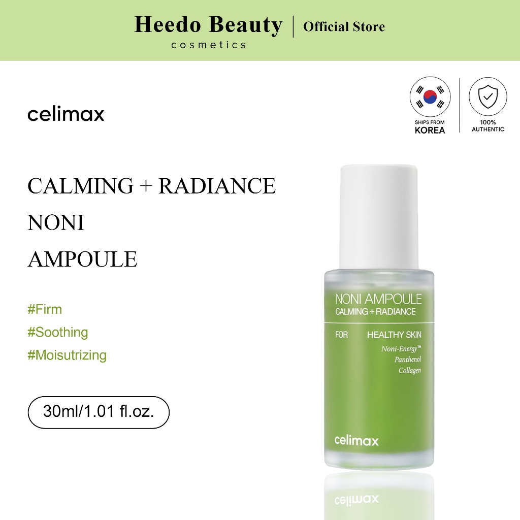 [Celimax] Noni Ampoule Calming + Radiance เพื่อผิวสุขภาพดีด้วย Noni-Energy 30mL/50mL