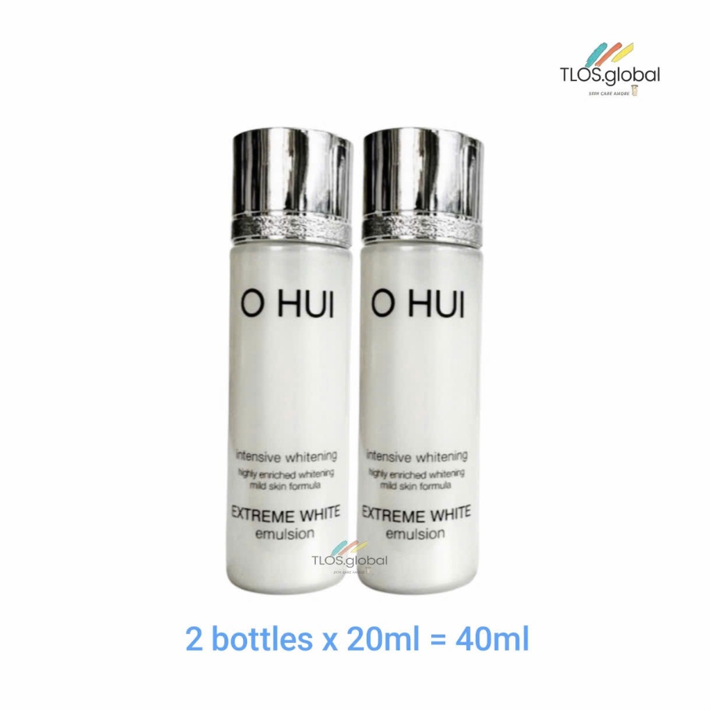 เคลียร์ DATE.03.2027!! 2 ชิ้น OHUI Extreme White Emulsion minisize 20ml