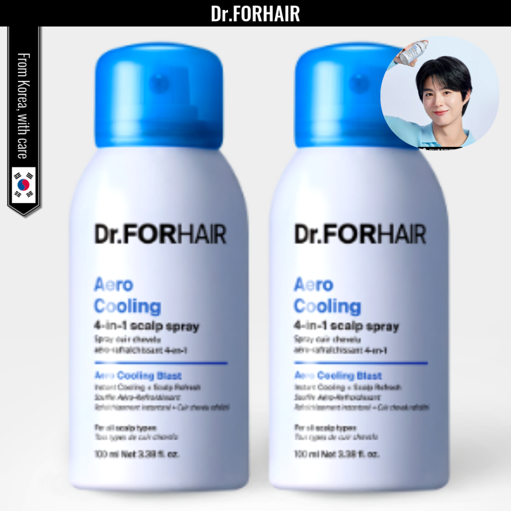 [Dr.FORHAIR] Scalp Cooling Spray 100ml (1+1)/ No-Sebum & Scalp Odor Care 4-in-1 Tonic