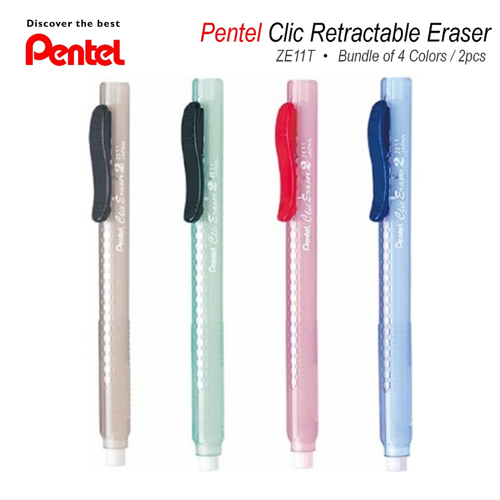Pentel Clic Retractable Eraser 2 ZE11T / Pen Eraser รีฟิล