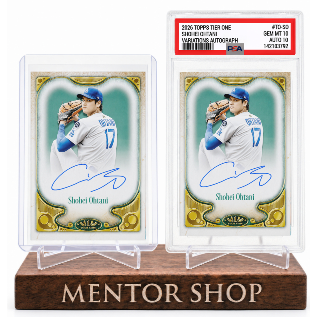 [ร้านเมนเตอร์] ✨Shohei Ohtani Tier One Autograph Custom Facsimile Card - Luxury Gold Frame Premium C