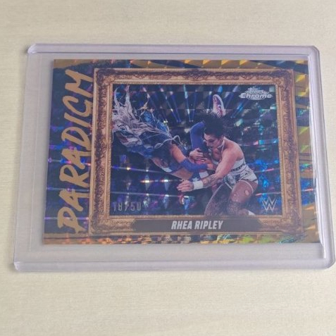 2025 Topps WWE Chrome - Rhea Ripley Paradigm /50 Numbered
