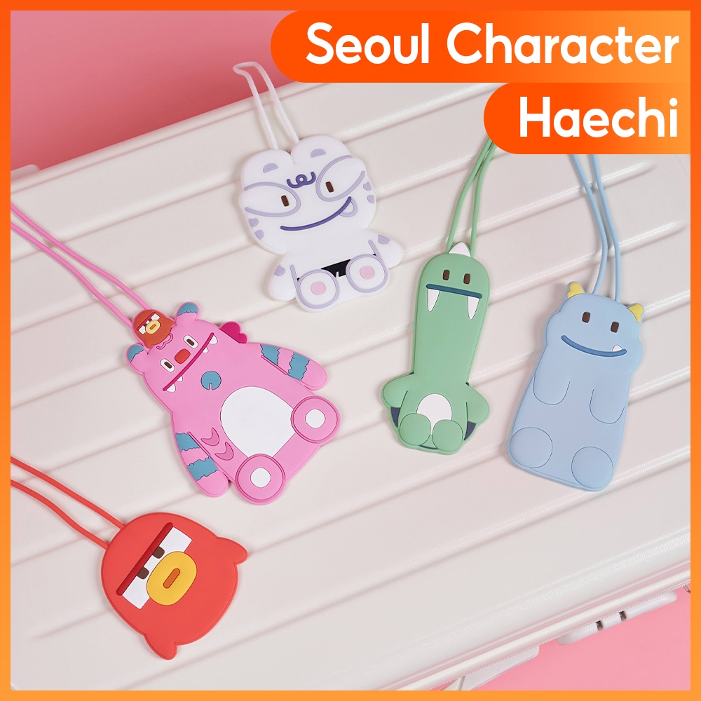 [Korea_ตัวละครโซล] DDP Design Store ตัวละครโซล Haechi & Soul Friends กระเป๋าเดินทางแท็กกระเป๋าระบุผู