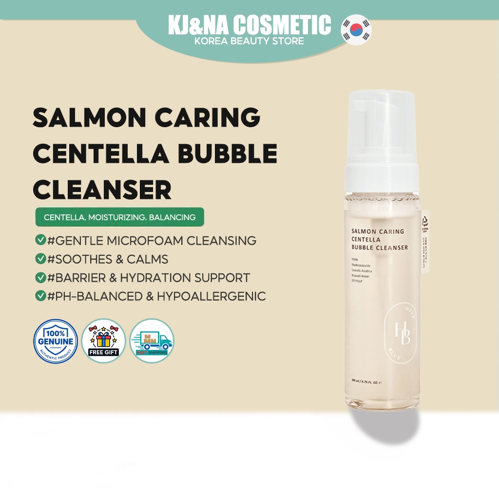 HEVBLUE Salmon Caring Centella Bubble Cleanser 200ml