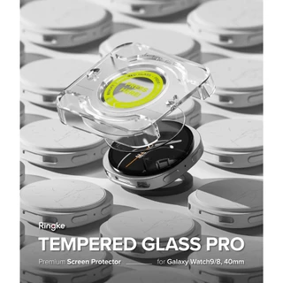 Ringke Tempered Glass Pro สําหรับ Galaxy Watch 9 / 8 40mm กระจกนิรภัยกันรอยหน้าจอ