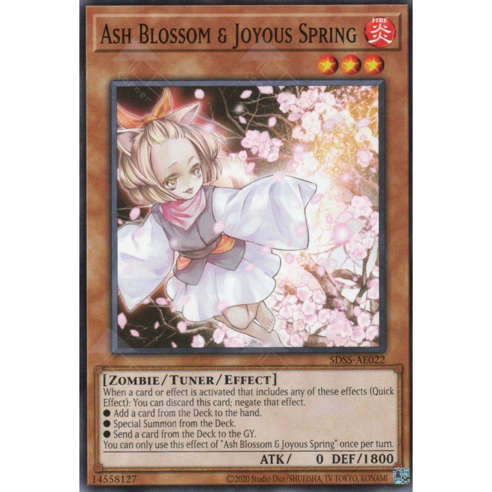 Yugioh Ash Blossom & Joyous Spring Asia ภาษาอังกฤษ SDSS-AE022 ทั่วไป