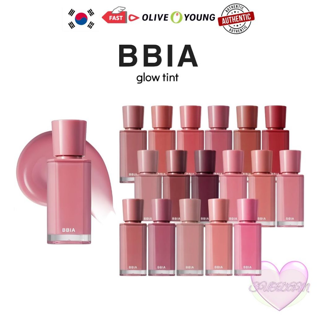 *ใหม่* [KOREA] BBIA Glow Tint 3.2g | ลิปทินท์เกาหลีกลอสซี่ | 18 เฉดสี | จัดส่งจากกรุงเทพ เกาหลี