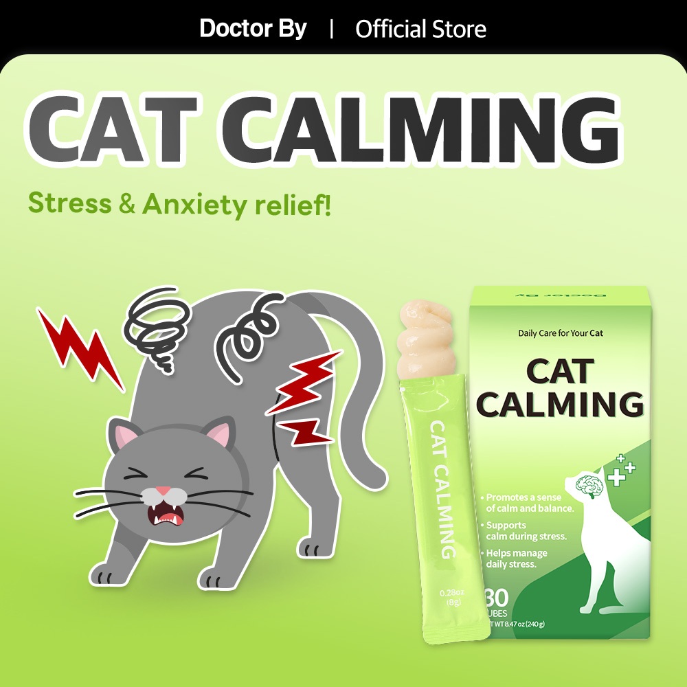 [Doctor By] CAT CALMING Cat Calming อาหารเสริมความเครียดความวิตกกังวล Calming Support (30 แท่ง)