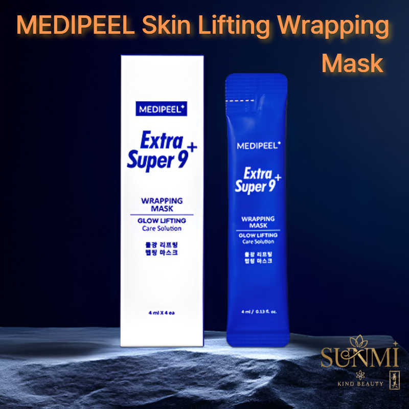 [ส่งตรงจากญี่ปุ่น] MEDIPEEL Extra Super 9 Plus Glass Skin Lifting Wrapping Mask (4ml  4ea)