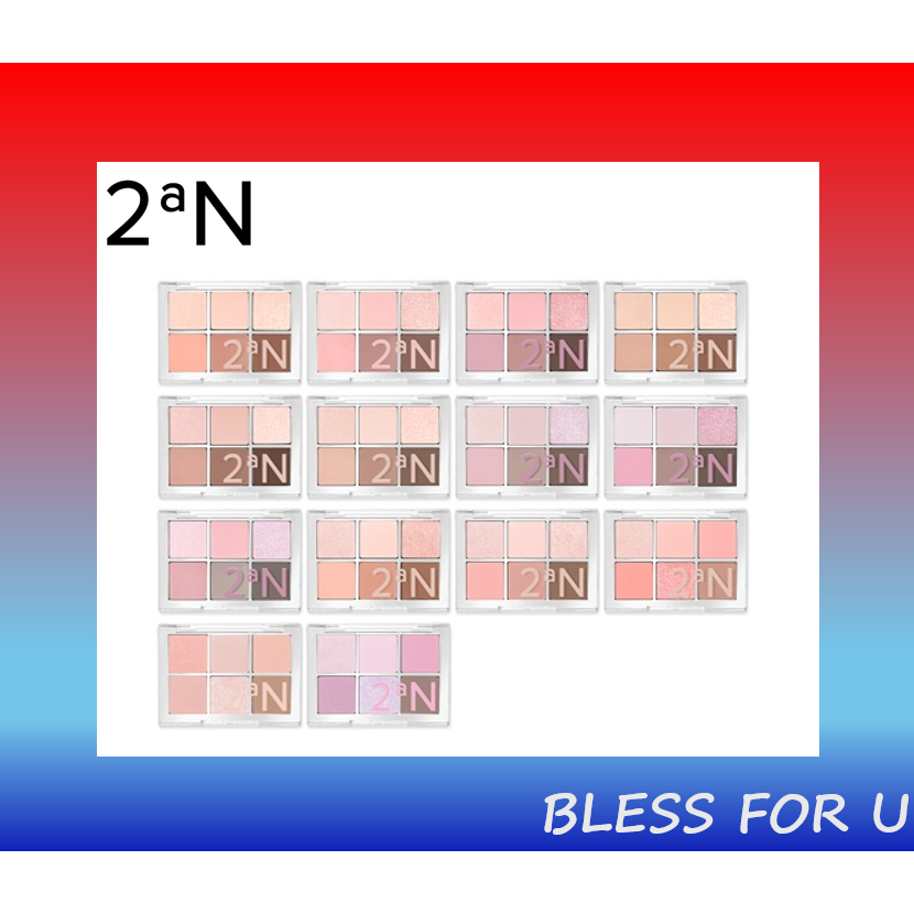 2aN ME EYE PALETTE SHADOW | Multi-Color Eyeshadow Palette | Korean Eye Makeup | Soft & Buildable Col