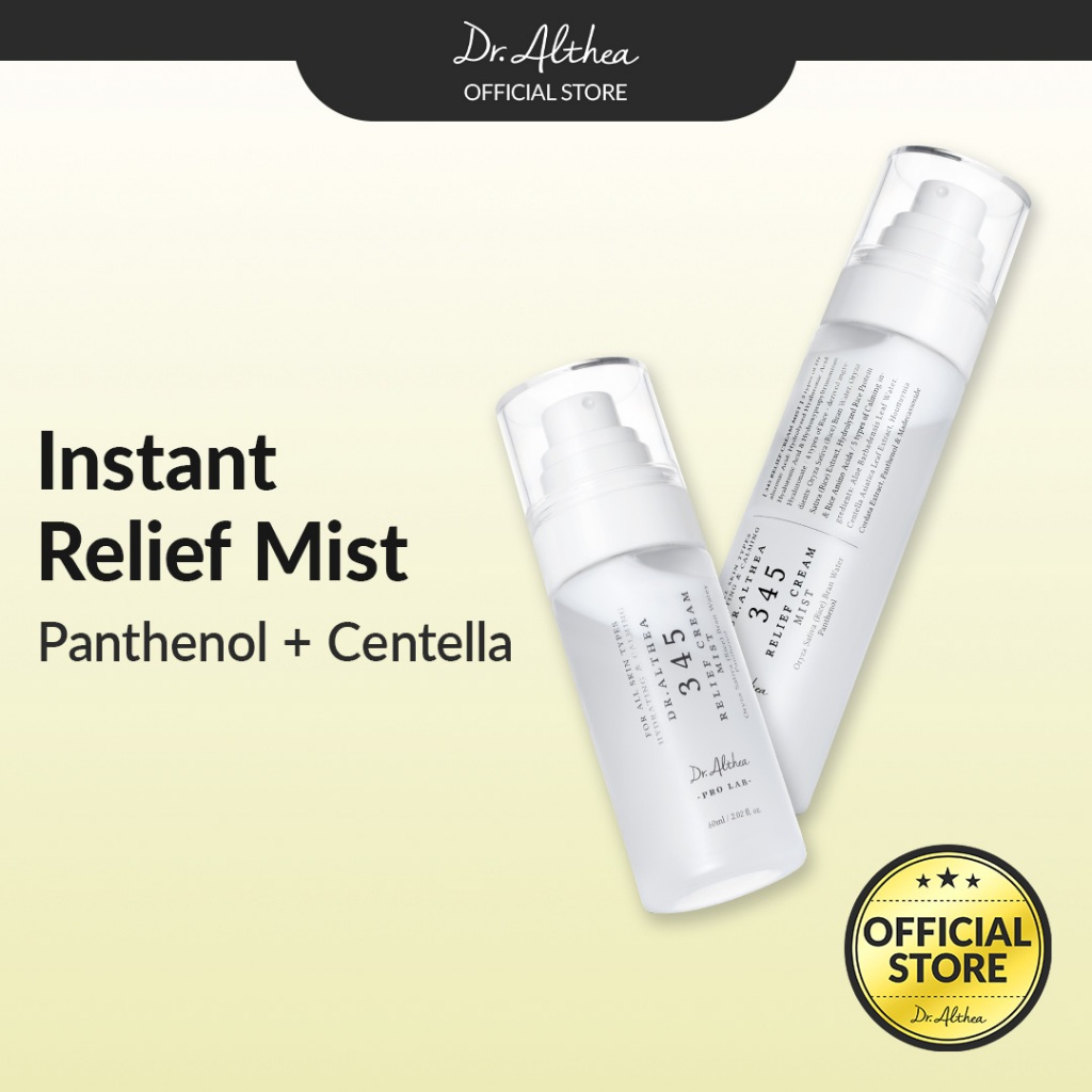 Dr.Althea 345 Relief Cream Mist 60ml / 100ml | ดีพ มอยส์เจอร์ไรซิ่ง มิสท์ ซูทติ้ง แอนด์ ไฮเดรติ้ง
