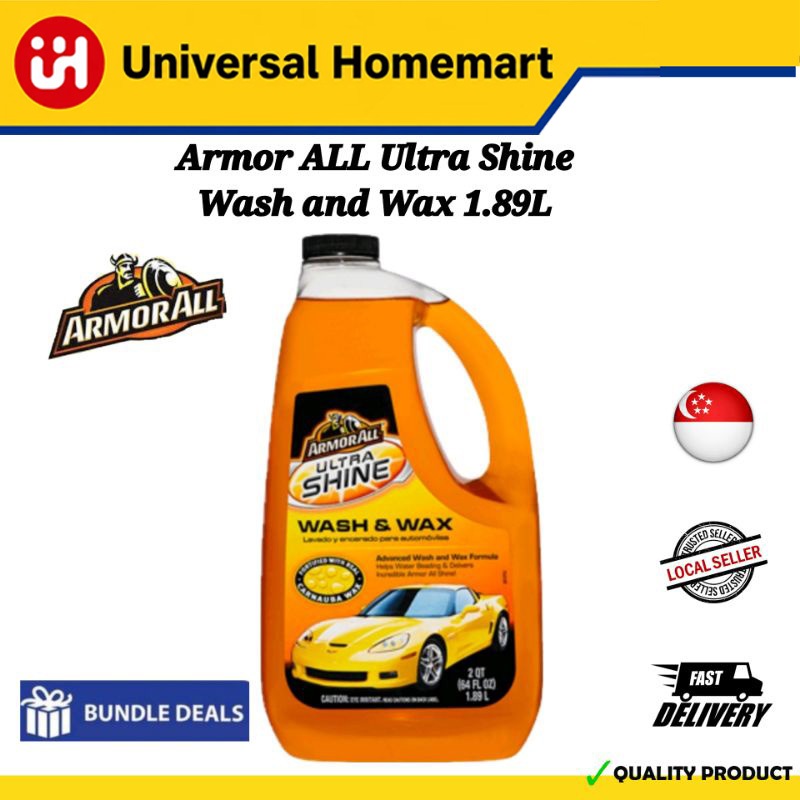 [SG SHOP SELLER] Armor ALL Ultra Shine Wash and Wax 1.89L