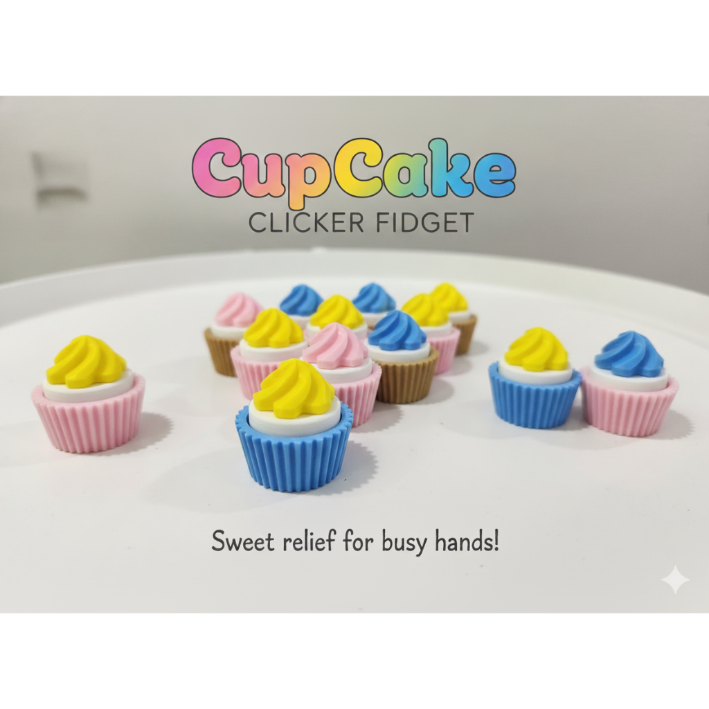 พวงกุญแจ Clicker Fidget - CupCake