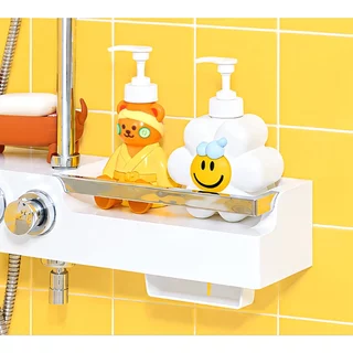 Wiggle Wiggle เครื่องจ่ายสบู่เหลวตัวละครน่ารัก | 300มิลลิลิตร580มิลลิลิตร700มิลลิลิตรรีฟิลแชมพูโลชั่นขวดปั๊มสําหรับเด็กห้องน้ําและห้องครัว