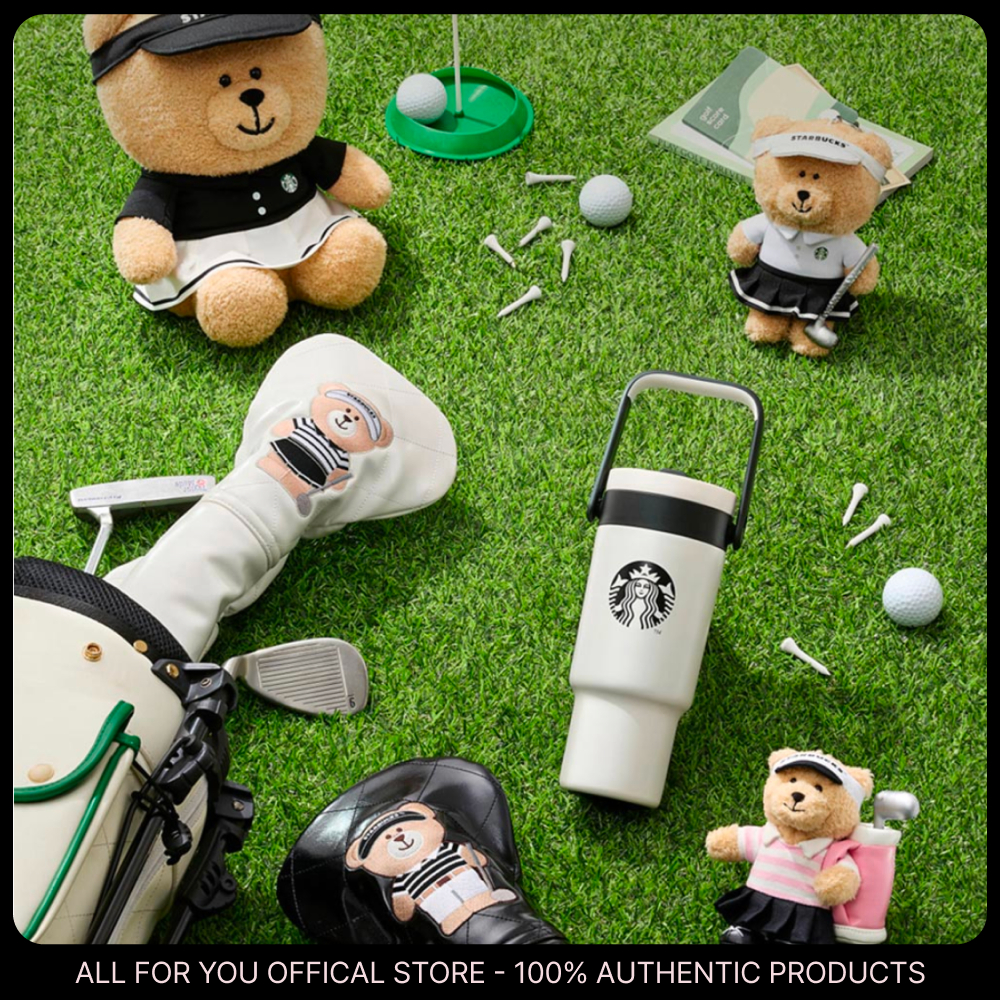 [STARBUCKS KOREA] Golf Collection New Season Perfect Swing / Tumbler / Driver Cover / ball Pouch / พวงกุญแจ