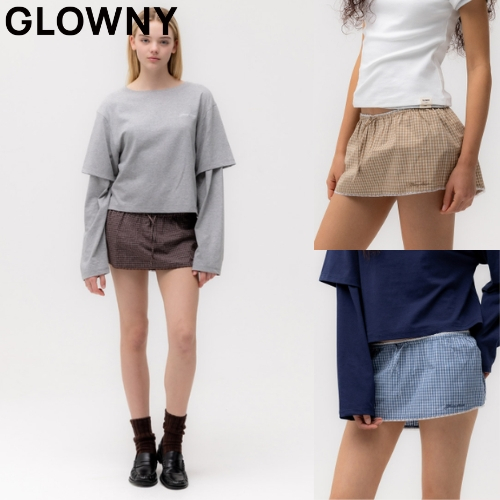 [GLOWNY] G CLASSIC LACE-UP MINI SKIRT_5color / สินค้า KR แท้ 100% / จัดส่งรวดเร็วจาก KR!