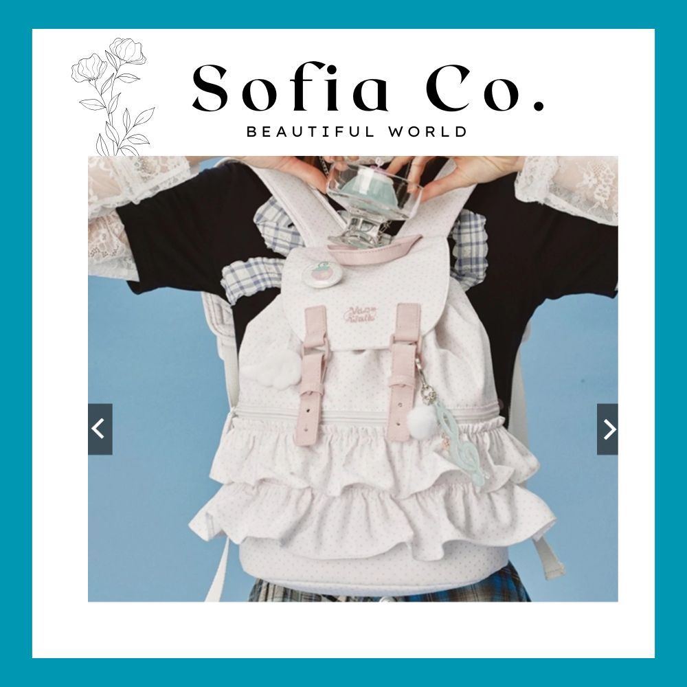 [VANWALK] Lovely Frill Backpack
