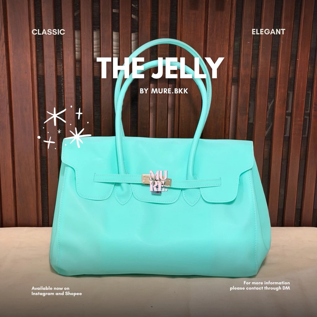 sale! พร้อมส่งทุกสี 🍑 MURE.BKK - Jelly Bag Tote Kiikii🐰 ตะกร้าใหม่ - ของจริงเริ่ดมากแม่ ขายมาแล้วกว่า100ใบ!!!