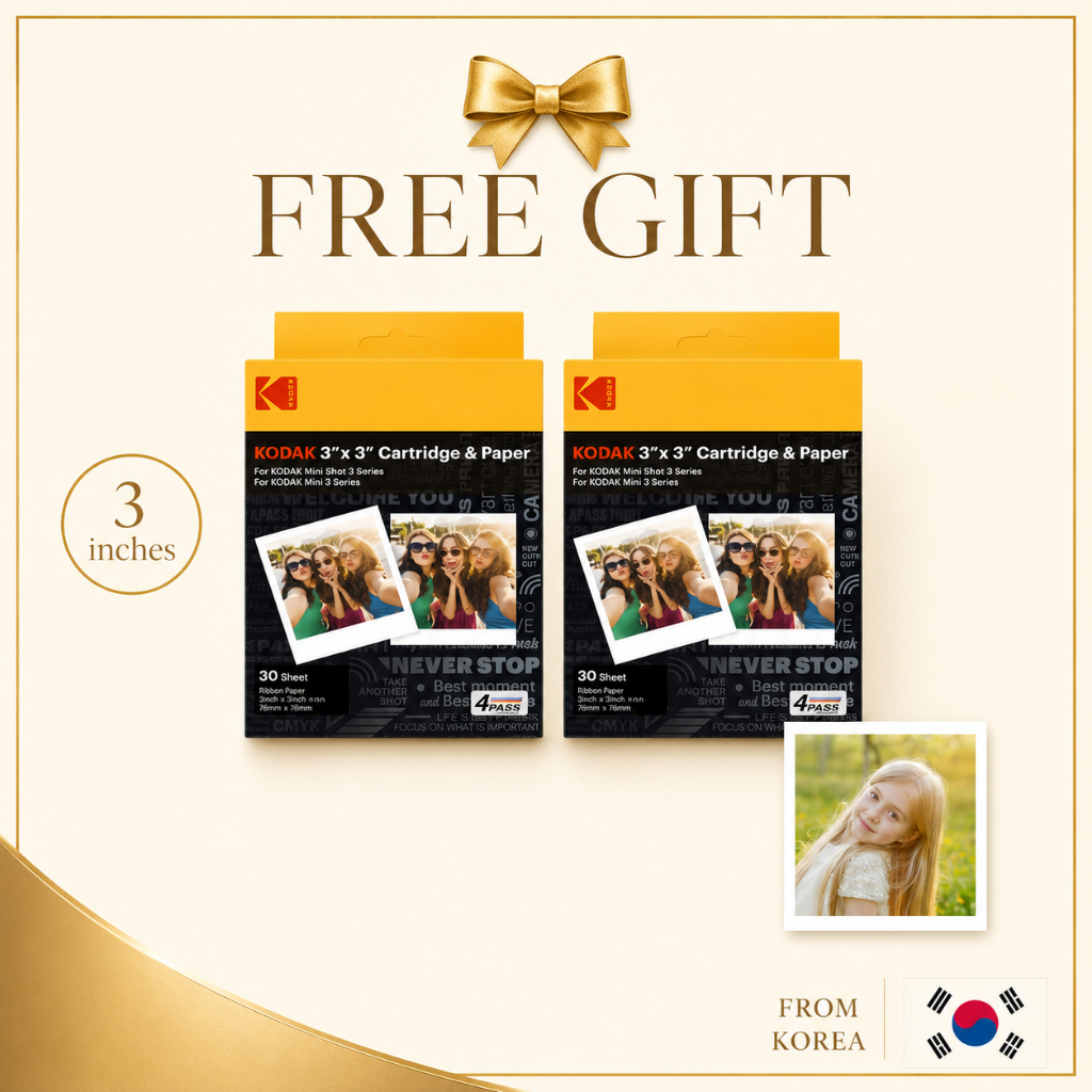 [KODAK] 4PASS Film Cartridge 3 x 3 นิ้ว 30 แผ่น 1 กล่อง / KODAK Mini Shot 3 Retro Film