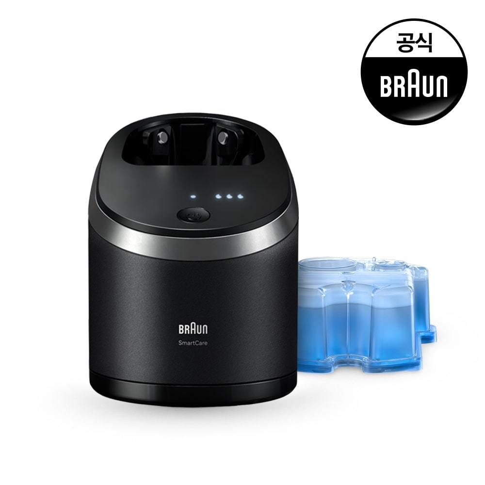 BRAUN ที่ทำความสะอาดเครื่องโกนหนวดไฟฟ้า ที่เข้ากันได้กับเครื่องโกนหนวด New Series 8 9 + ระบบทำความสะ