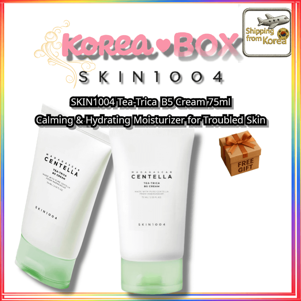 SKIN1004 Tea-Trica B5 Cream 75ml – Calming & Hydrating Moisturizer สําหรับผิวที่มีปัญหา