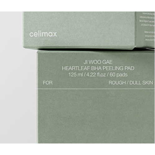 [CELIMAX] JI WOO GAE Heartleaf BHA Peeling Pad (60 แผ่น)-พบว่าอ่อนโยนที่ทรงพลัง JI WOO GAE (Eracer) 
