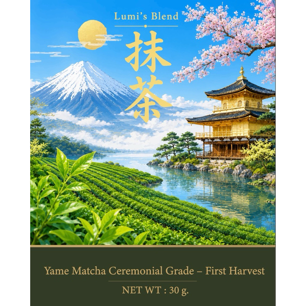 Yame Matcha Ceremonial / มัทฉะเกรดพิธีการ โทนถั่ว ทานง่ายไม่ขมไม่ฝาด