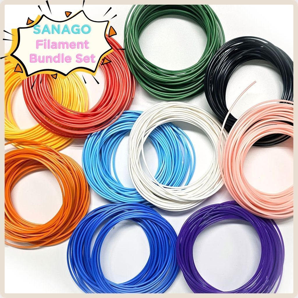 SANAGO 3D Pen PLA Filament Refill Bundle Set 1.75mm