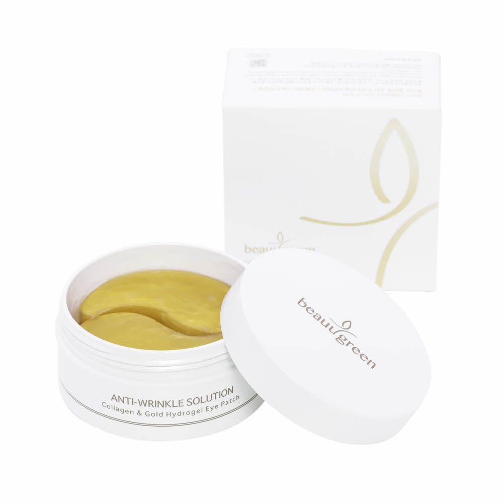 BEAUUGREEN Hydrogel Eye Patch 90g 60 แผ่นคอลลาเจนทองทับทิม Smoothing Care เกาหลี Skincare KBeauty