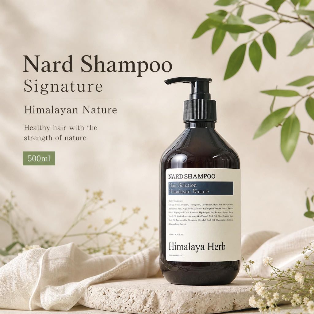 แชมพูเกาหลีที่ดีที่สุด [Bouquet Garni] Nard Shampoo Signature Scent 500ml - Himalayan Herb Vitality 