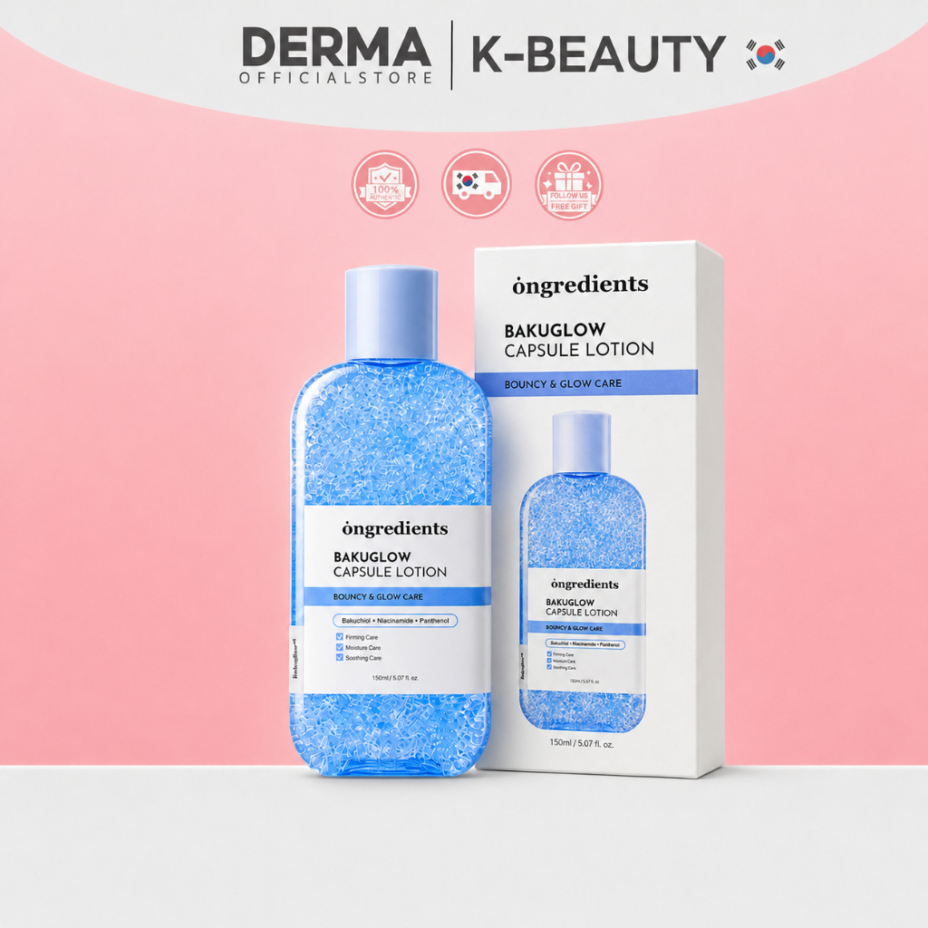 Ongredients Bakuglow Capsule Lotion 150ml Hydrating Glow Face Lotion มอยเจอร์ไรเซอร์เนื้อบางเบา