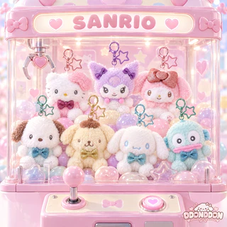 🇰🇷 นำเข้าจากเกาหลี Sanrio ซานริโอ Sparkling Pastel พวงกุญแจตุ๊กตาพาสเทลประกาย 10cm