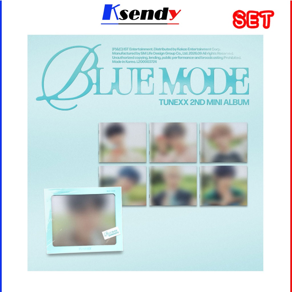 TUNEXX 2nd Mini Album [ BLUE MODE ] INDIVIDUAL MODE ver. (7 ver set)