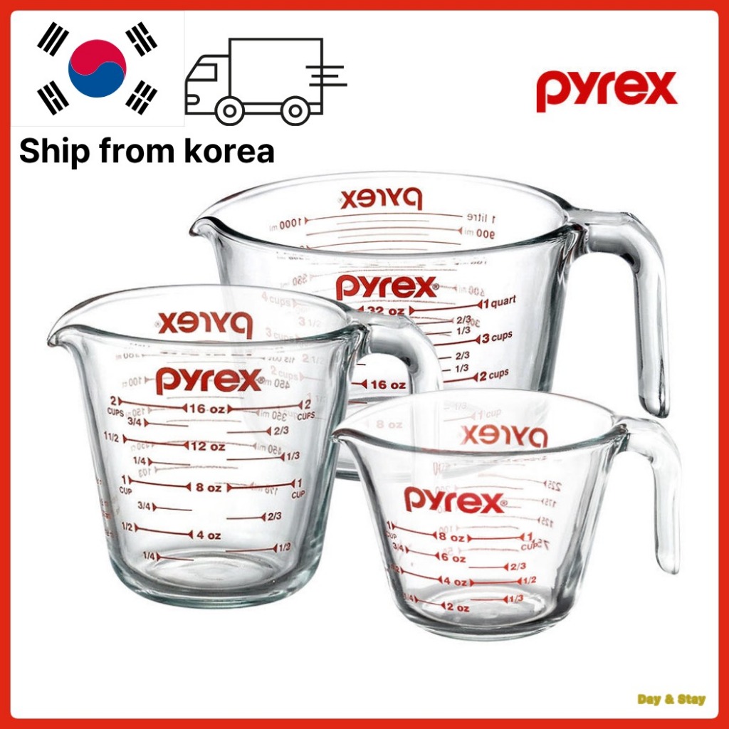 ถ้วยตวงแก้วทนความร้อน Pyrex / Original 250ml, 500ml, 1000ml / อุปกรณ์อบขนม