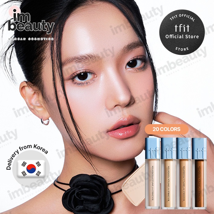 [TFIT OFFICIAL] Buildable Fit Spatula Foundation 15g | Pore Blurring & Glass Skin Finish