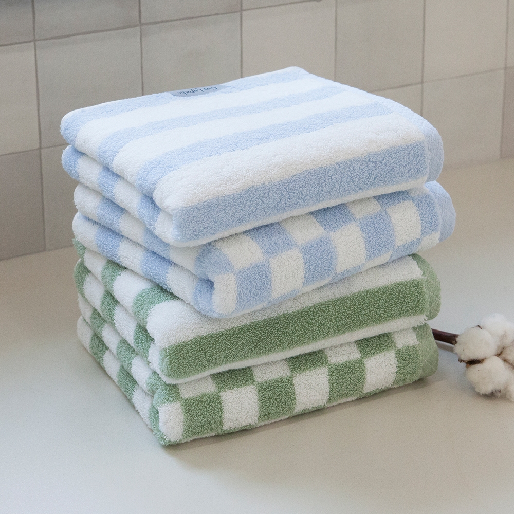 IMO PICK Guy Laroche Premium 40s Combed Cotton Hotel Towel Set 4 200g แต่ละ 40x85 ซม.นุ่มดูดซับ Face