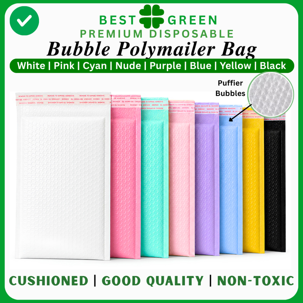 Bubble Polymailer Bag กระเป๋าโพลีเมลเลอร์ Bubble Mailer Bag ซองบับเบิ้ล