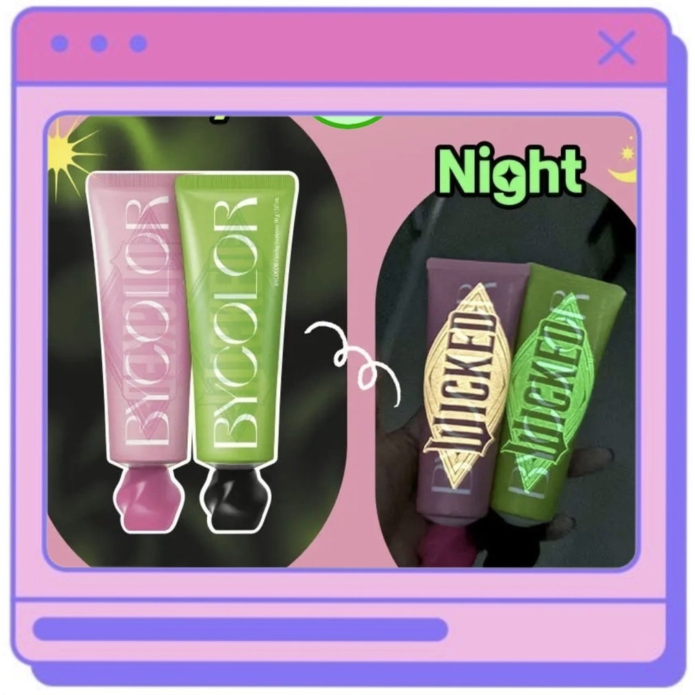 Wicked CollaborationBYCOLOR Toothpaste Dazzling Whitening 90gX2Chery Bad Breath 100gX2 Double Promot