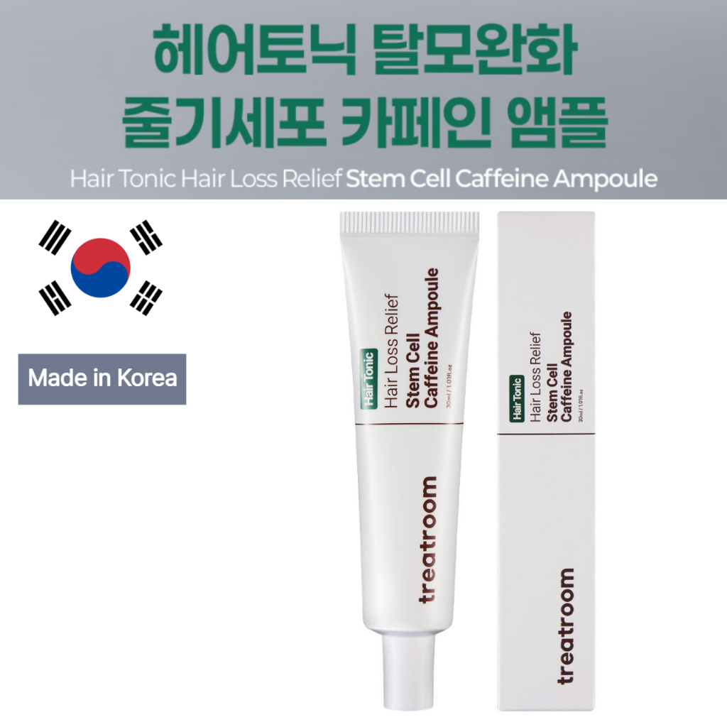 [ผลิตในเกาหลี] TREATROOM Hair Tonic Hair Loss Relief Stem Cell Caffeine Ampoule Scalp Vitality Balan